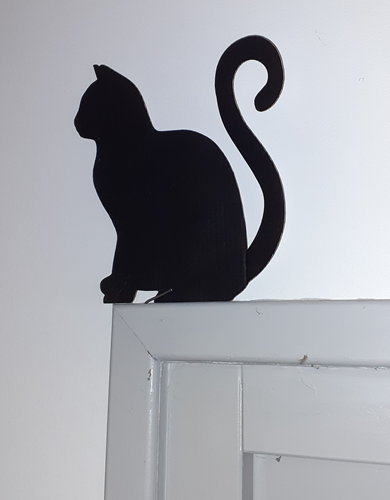 Décoration de porte - Chat